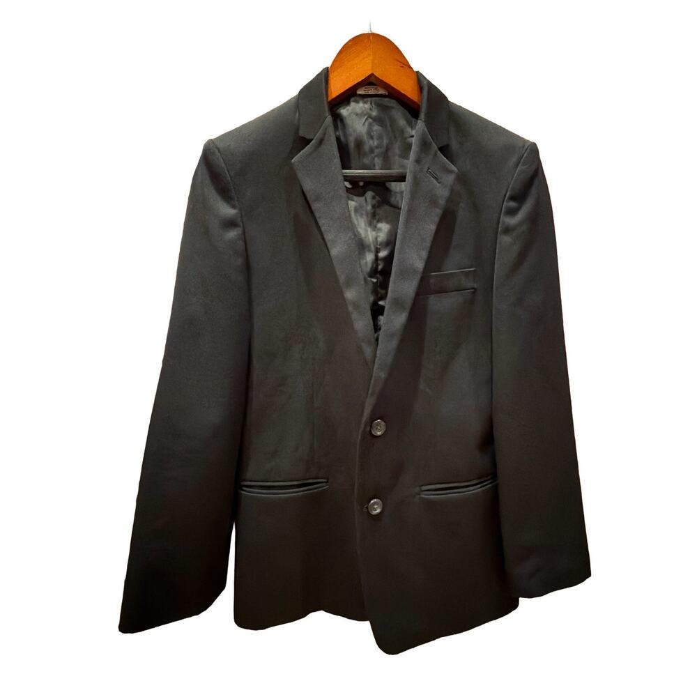 Calvin Klein Youth 16 Black Suit Jacket Boys K831209 single breasted formal